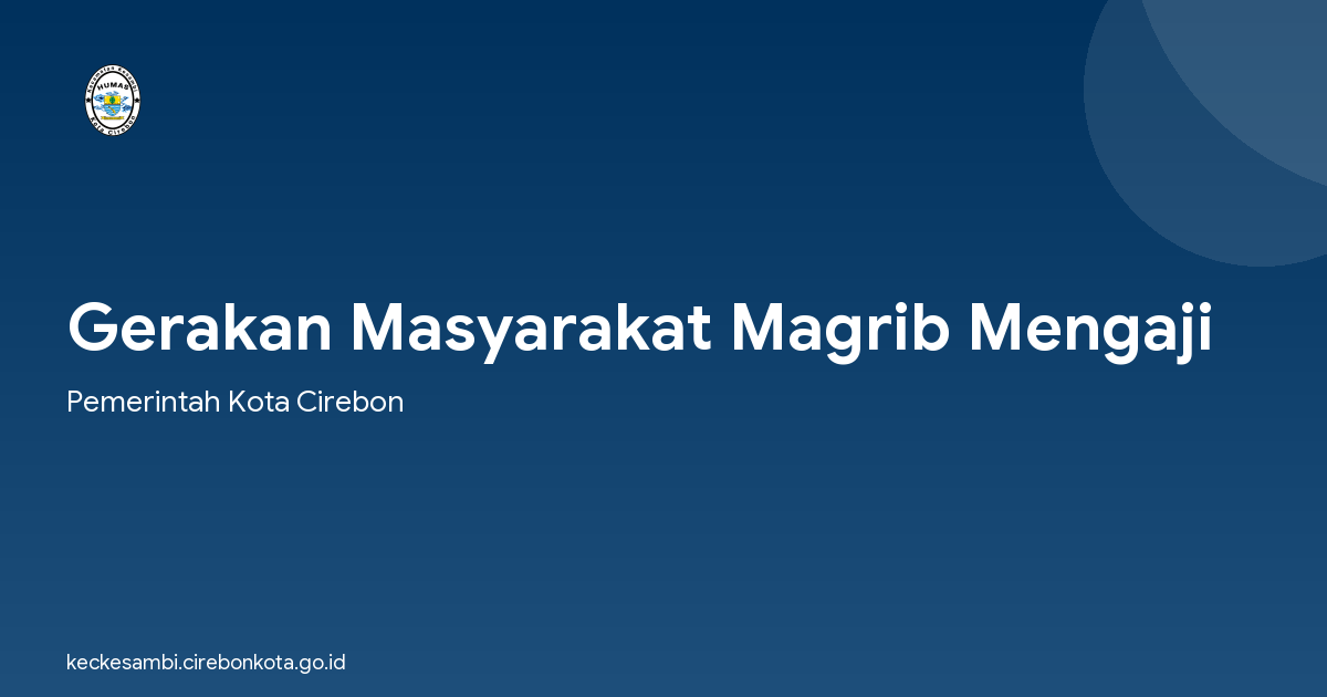 Gerakan Masyarakat Magrib Mengaji
