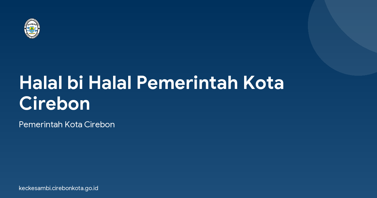 Halal bi Halal Pemerintah Kota Cirebon