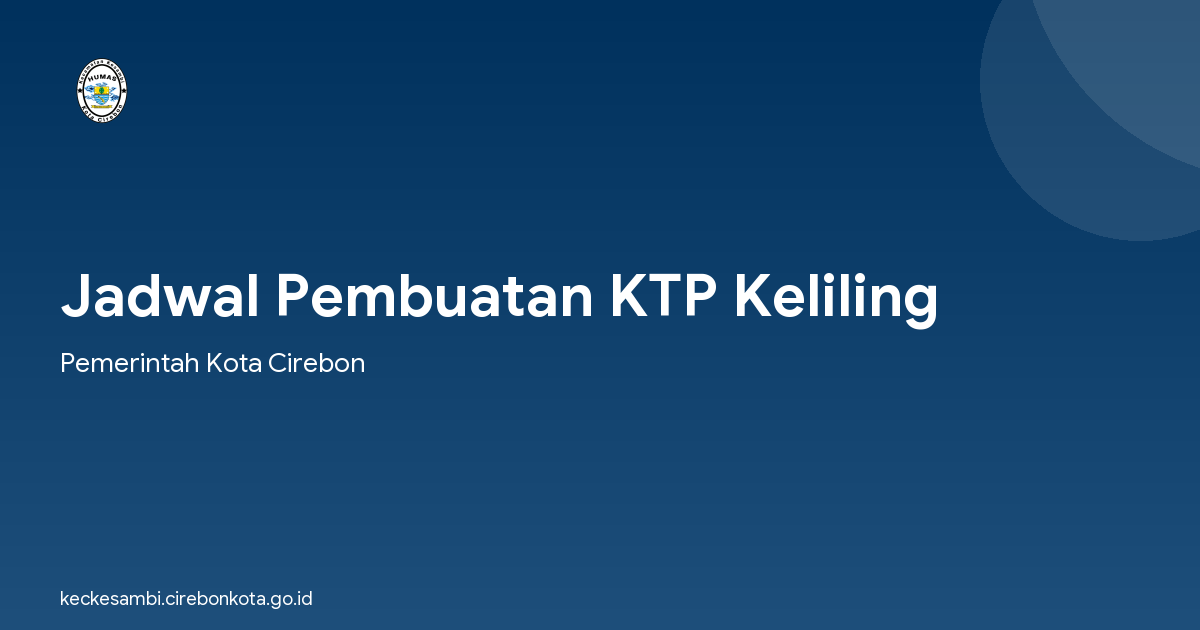 Jadwal Pembuatan KTP Keliling