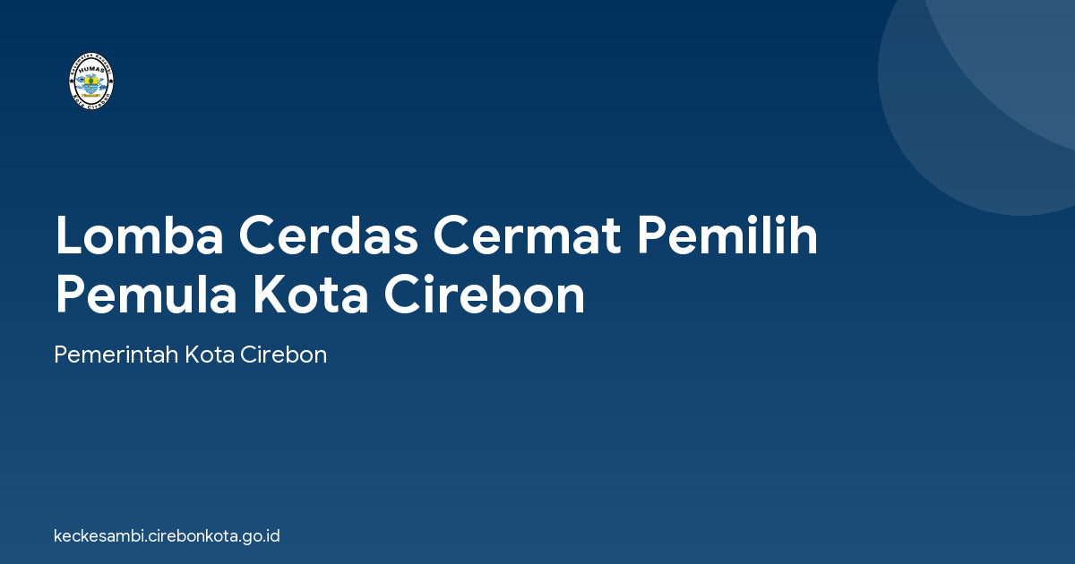 Lomba Cerdas Cermat Pemilih Pemula Kota Cirebon