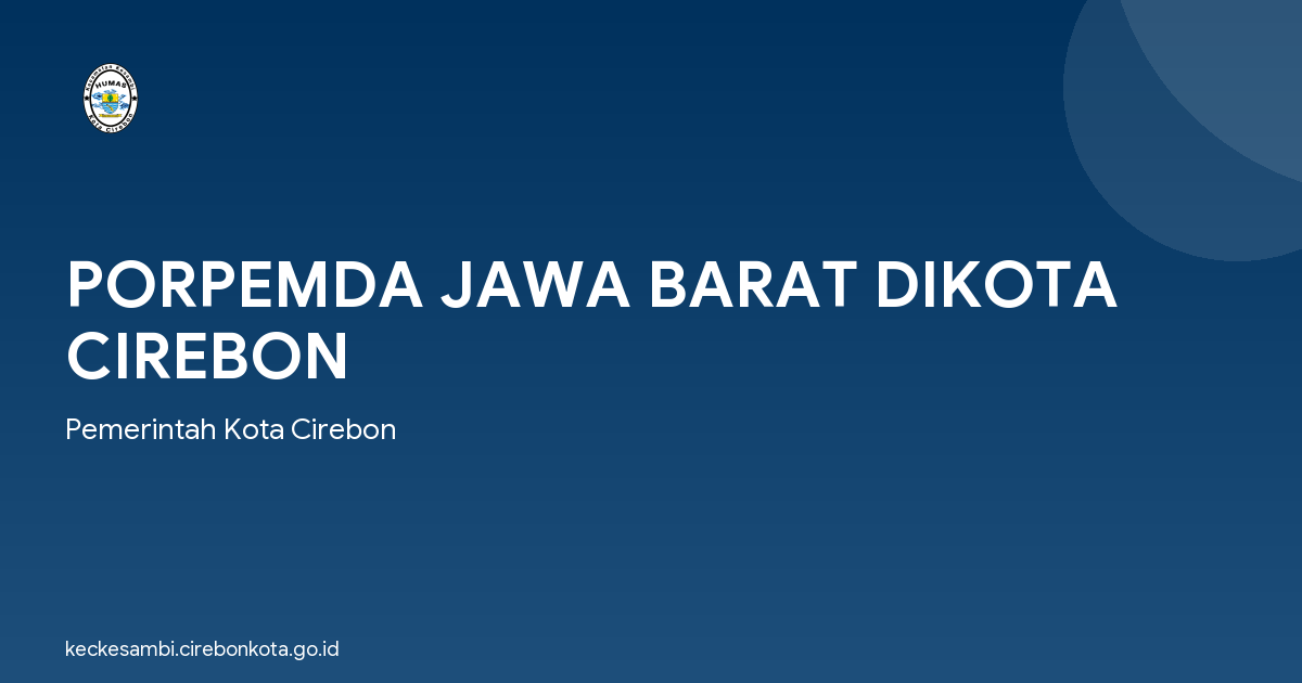 PORPEMDA JAWA BARAT DIKOTA CIREBON