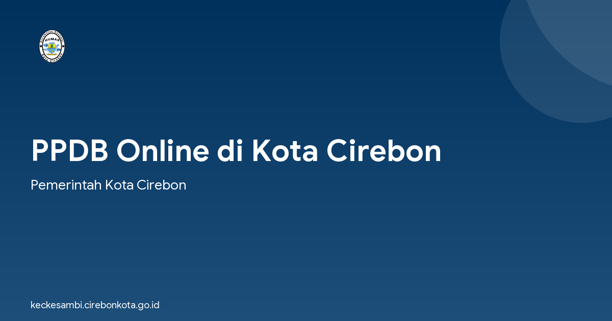 PPDB Online di Kota Cirebon