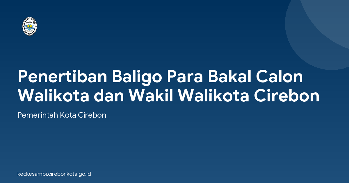 Penertiban Baligo Para Bakal Calon Walikota dan Wakil Walikota Cirebon