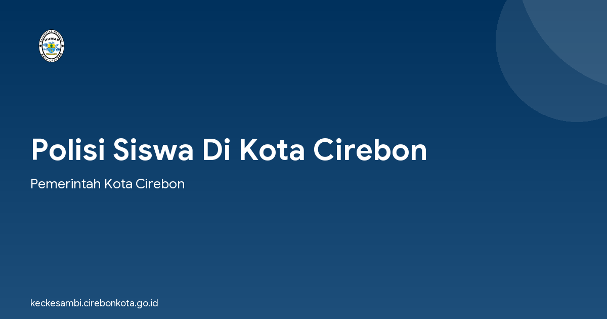 Polisi Siswa Di Kota Cirebon