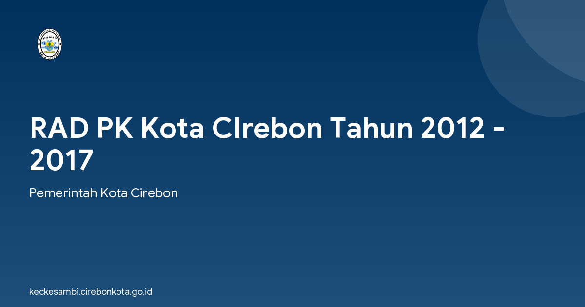 RAD PK Kota CIrebon Tahun 2012 - 2017