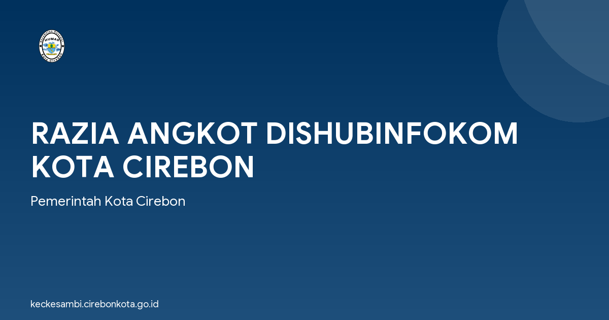 RAZIA ANGKOT DISHUBINFOKOM KOTA CIREBON