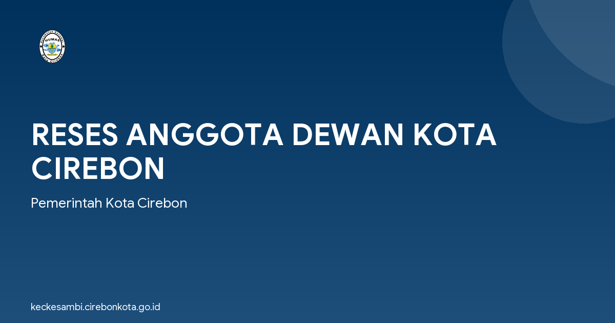 RESES ANGGOTA DEWAN KOTA CIREBON