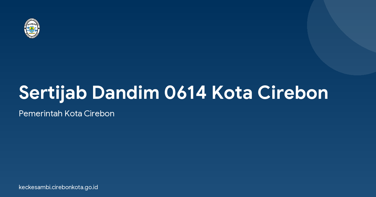 Sertijab Dandim 0614 Kota Cirebon